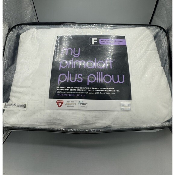 Bloomingdale's My PrimaLoft Plus Medium/Firm Standard/ Queen Pillow - Picture 2 of 4
